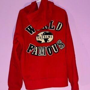 Supreme World Famous Patch zip-up hoodie